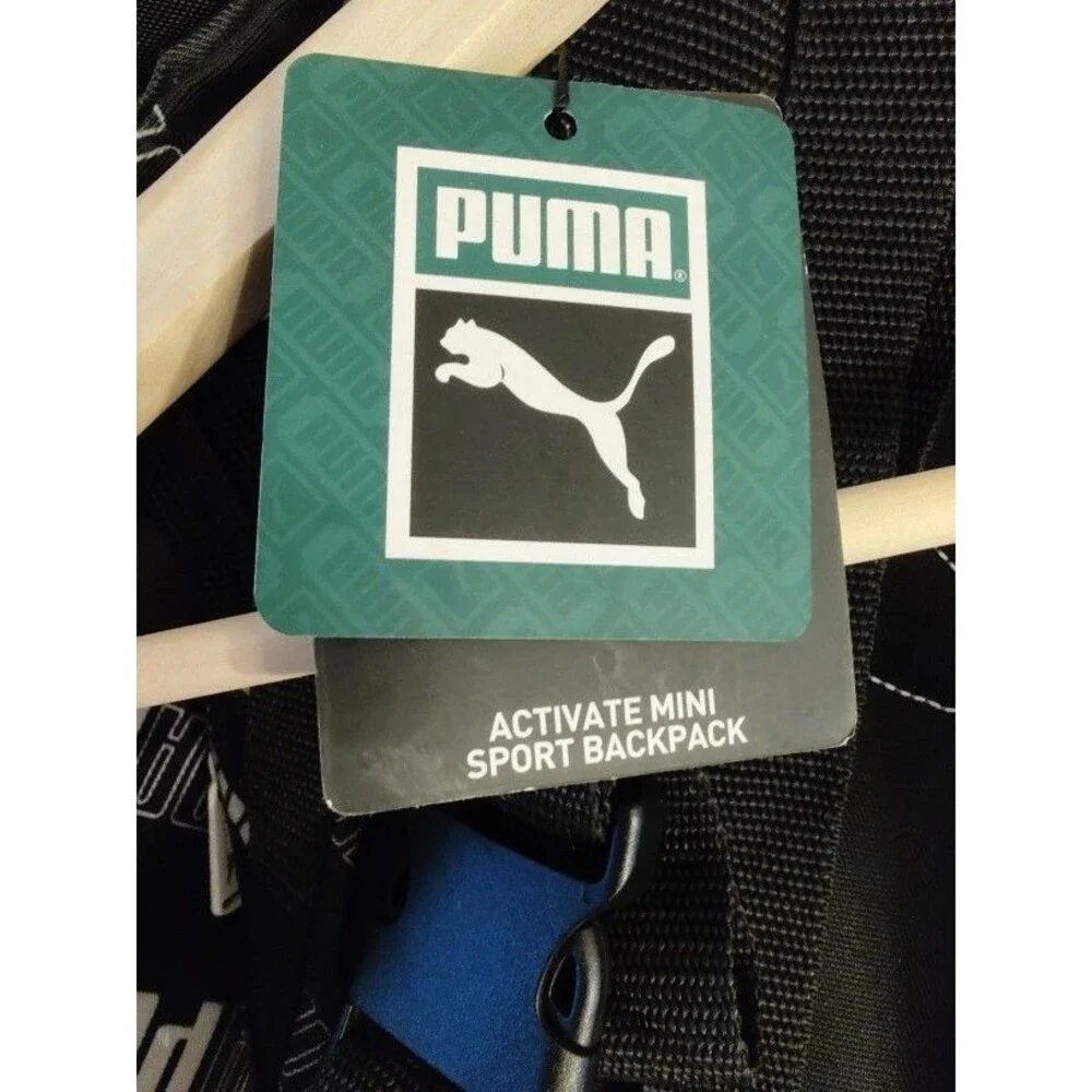 New Puma Women's Set of 3 :  Black & White Mini Backpack , Pouch , Coin Pouch